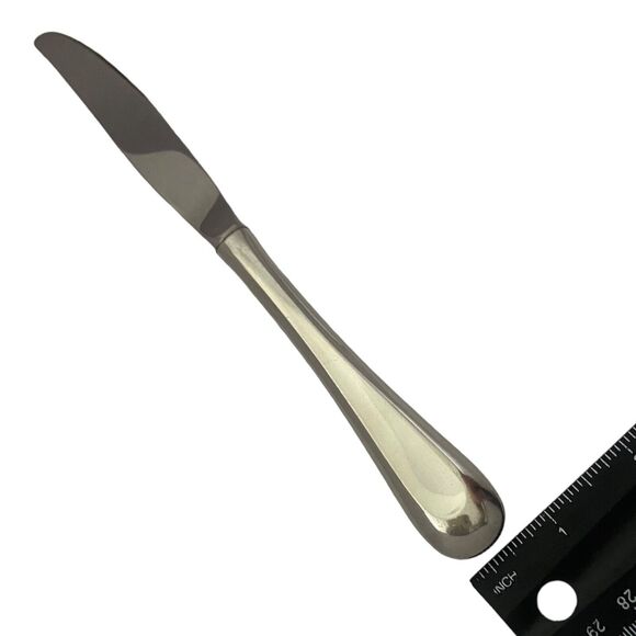 Oneida Satin Sand Dune Everyday Flatware Set Of 6 Dinner Knives Stainless Steel - Picture 9 of 9